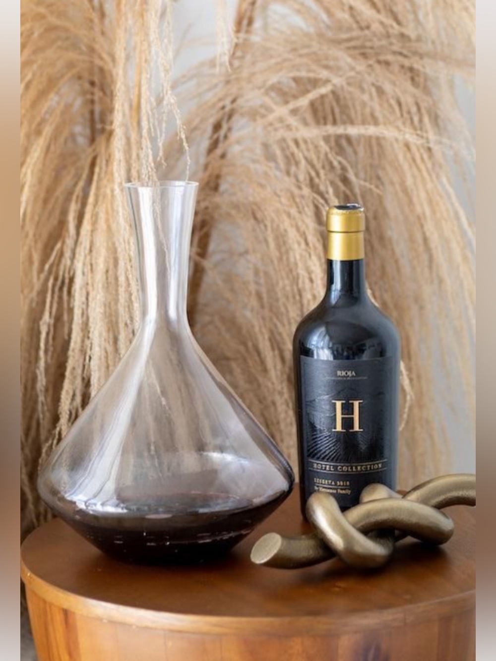 Hotel Collection Wine decanter clear glass
